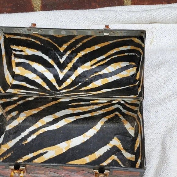 1970s Decoupage lunchbox bag - Picture 7 of 13